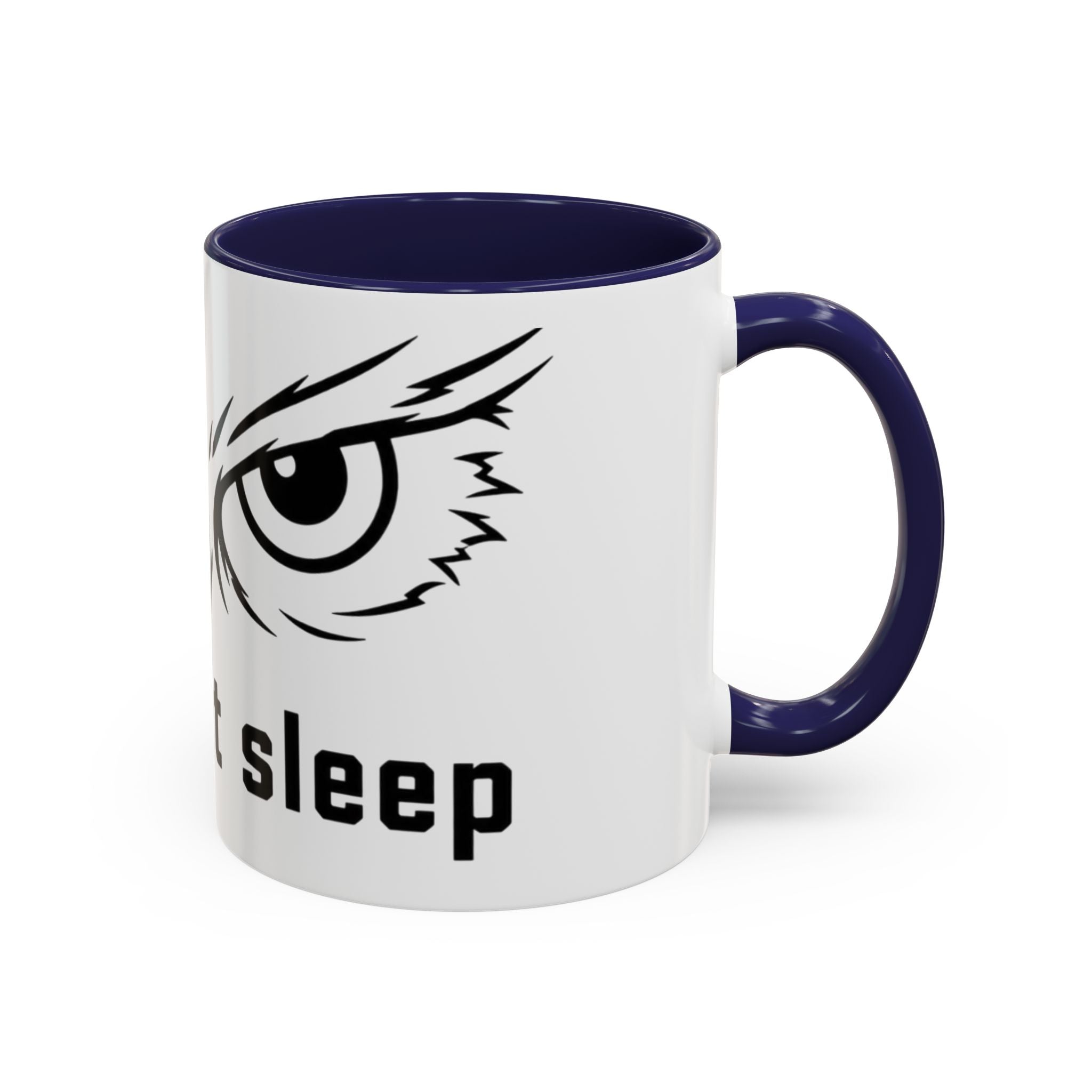 Owl Eyes Coffee Mug – 'We Don't Sleep' Accent Ceramic Mug
