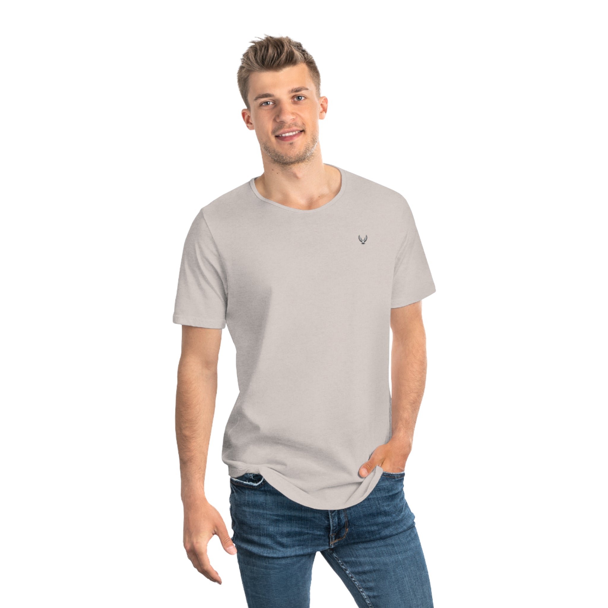 Minimal OWL Chest Jersey— Curved Hem Tee