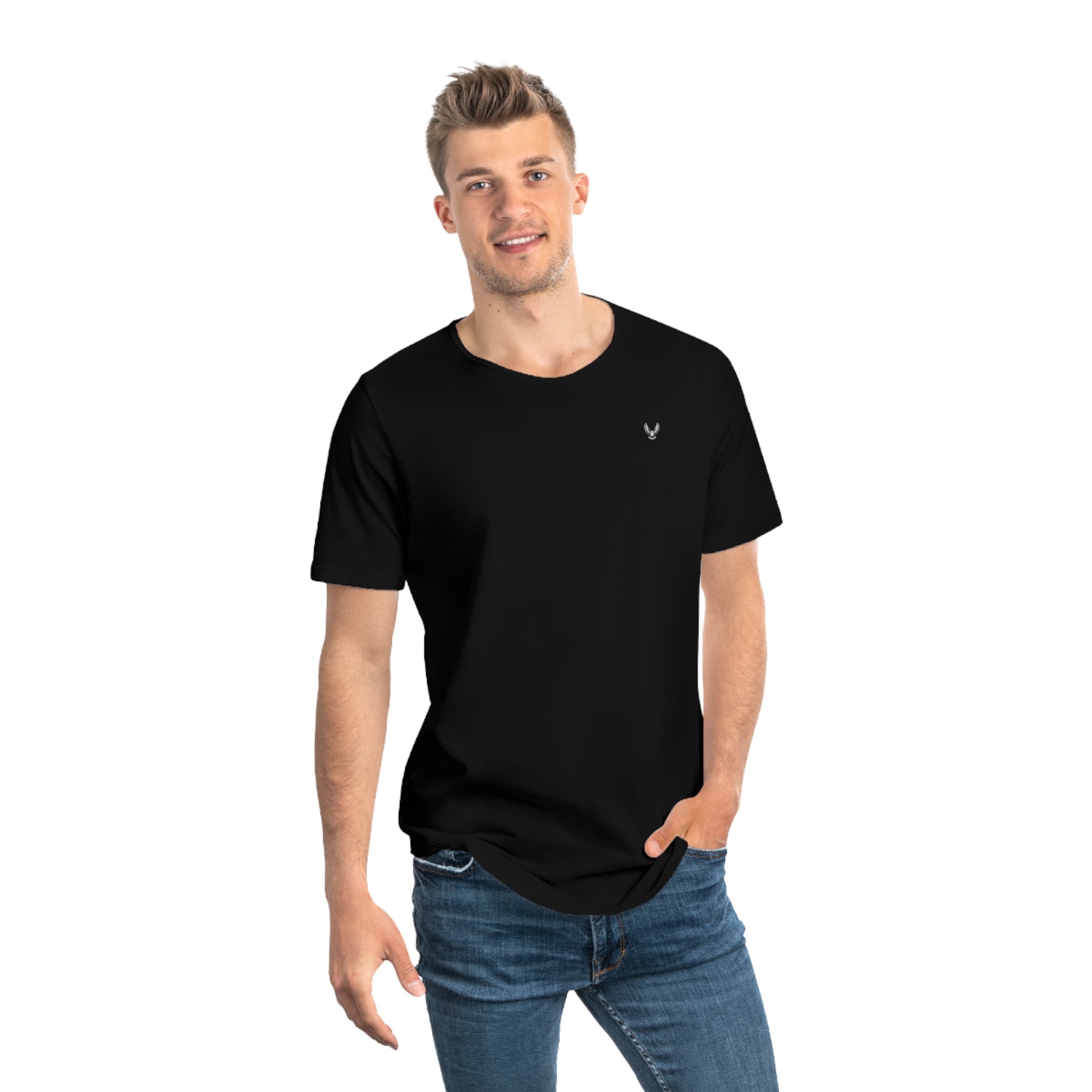 Minimal OWL Chest Jersey— Curved Hem Tee