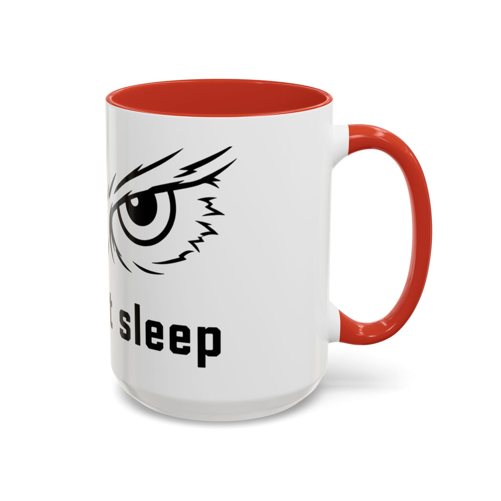 Owl Eyes Coffee Mug – 'We Don't Sleep' Accent Ceramic Mug