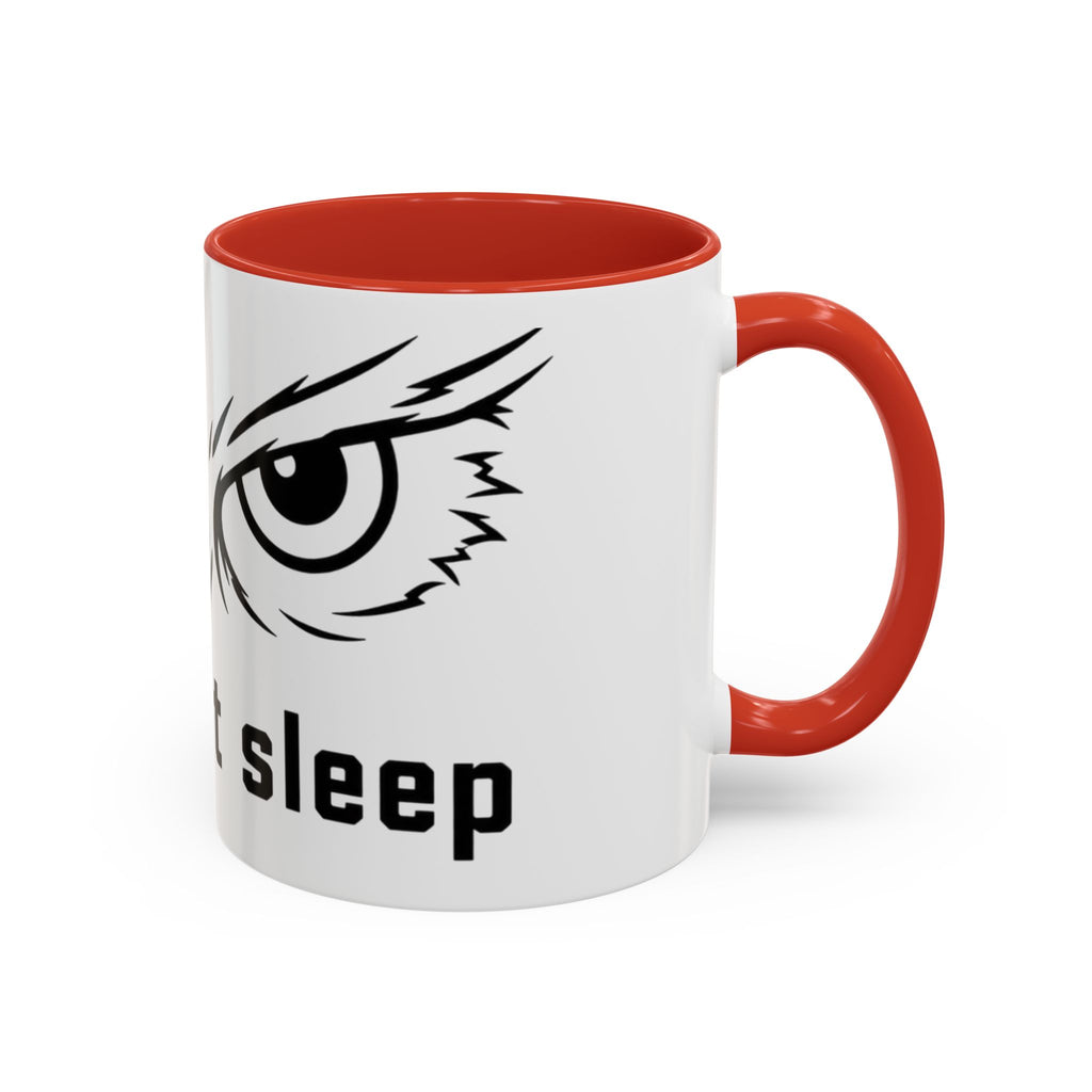 Owl Eyes Coffee Mug – 'We Don't Sleep' Accent Ceramic Mug