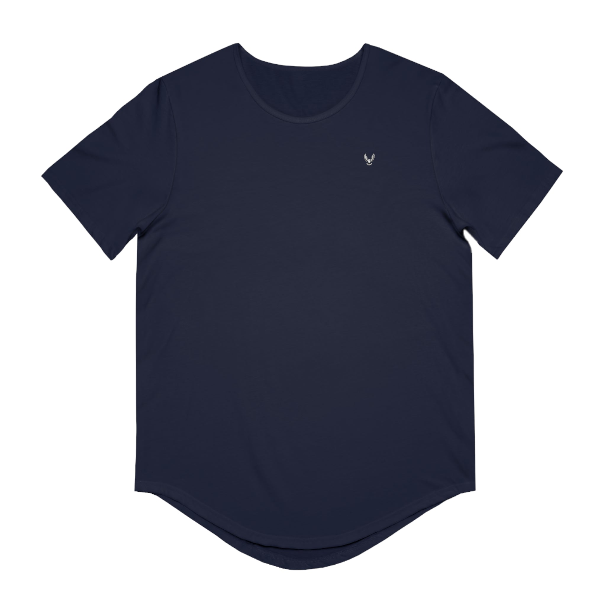 Minimal OWL Chest Jersey— Curved Hem Tee