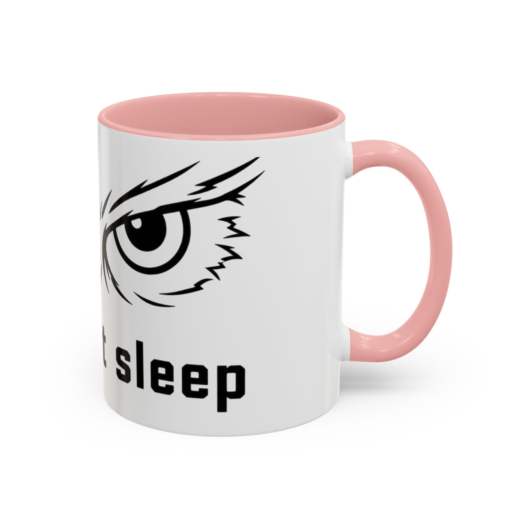 Owl Eyes Coffee Mug – 'We Don't Sleep' Accent Ceramic Mug